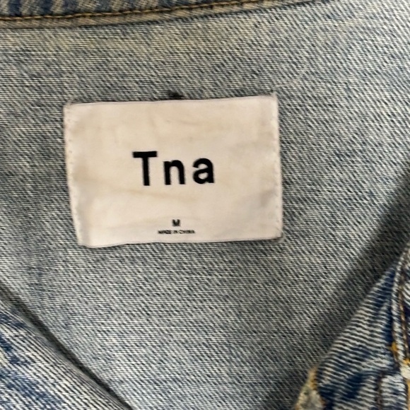 Aritzia TNA Blue Denim Jean Jacket - Picture 3 of 5